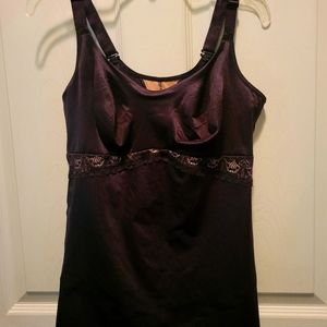Ruby Ribbon full Support Lace Cami 38  Black good condition